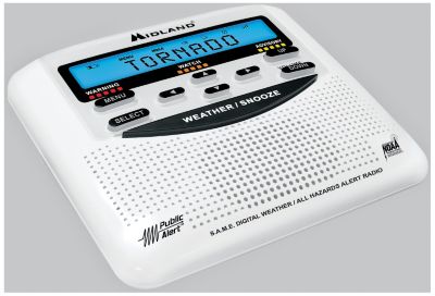 Midland Emergency Alert Radio with Alarm Clock