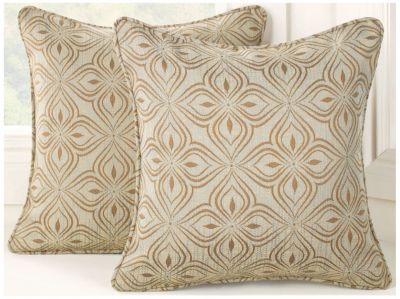 Lotus Print Toss Pillows