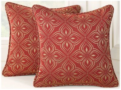 Lotus Print Toss Pillows