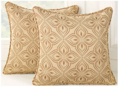 Lotus Print Toss Pillows