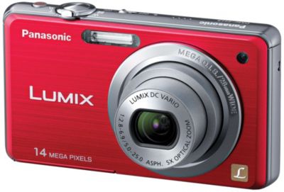 Panasonic Lumix 14MP/5X Zoom Digital Camera - Red