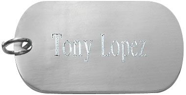 Silvertone NFL Team Dog Tag