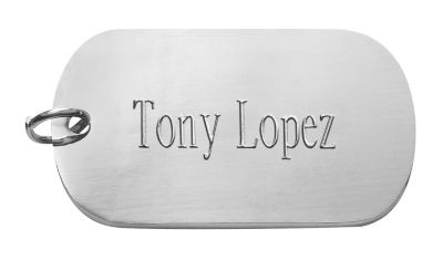 Silvertone NFL Team Dog Tag
