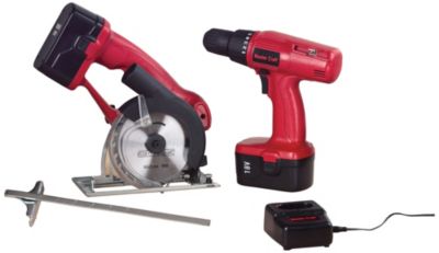Master Craft&reg; 18V Drill & Circular Saw,2 Batteries
