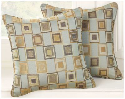 Squares Print Toss Pillows