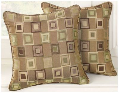 Squares Print Toss Pillows