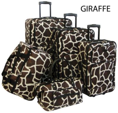 American Flyer Animal Print 5-pc Luggage Set