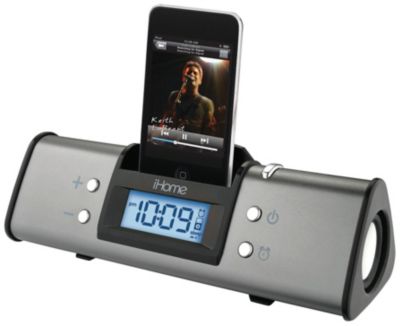 iHome iPod Portable Alarm Clock Speaker System