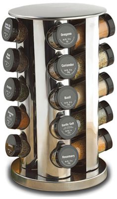 Kamenstein Stainless Steel Revolving Spice Rack
