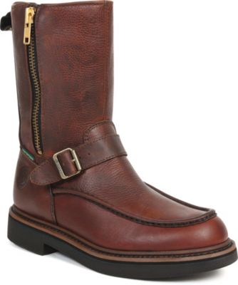 Georgia Mens 10 Inch Pull On Work Boot Brown 10 1/2