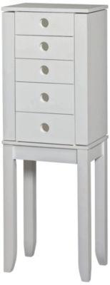 Brittany Jewelry Armoire White