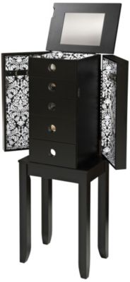 Jenna Jewelry Armoire Blk