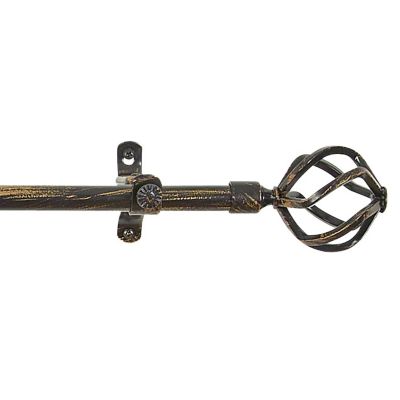 Metallo Avalon Decorative Window Rod Set