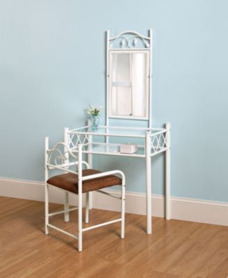 Vanity Set w/Mirror White