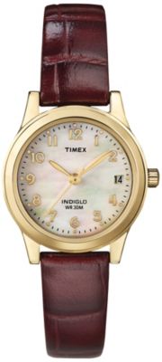 Timex Ladies Dress Leather Watch
