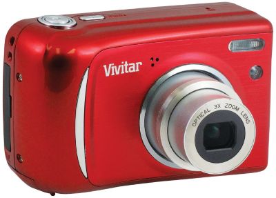 Vivitar ViviCam 12MP Camera Package - Red
