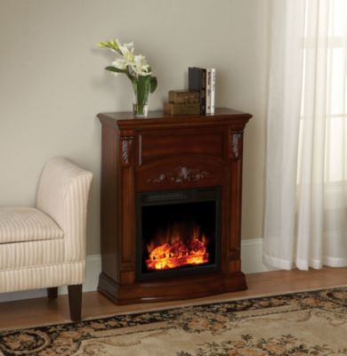 Cherry Fireplace Mantel w/Heater Insert
