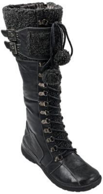Bucco Women's Lace Up Pom Pom Boot