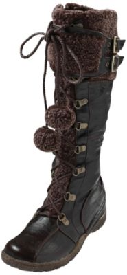 Bucco Women's Lace Up Pom Pom Boot