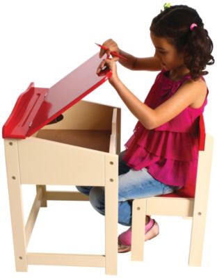Classic Desk and Chair- Red