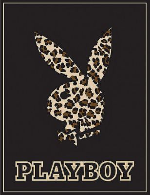 Playboy Leopard Hile Pile Throw