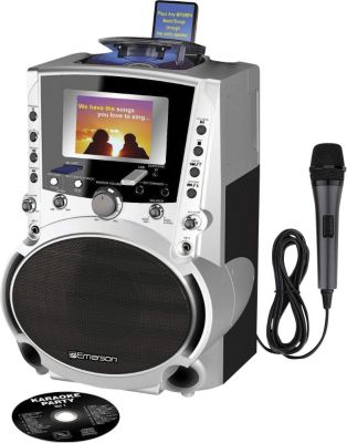 Emerson CD MP3 iPod Karaoke Player with 4