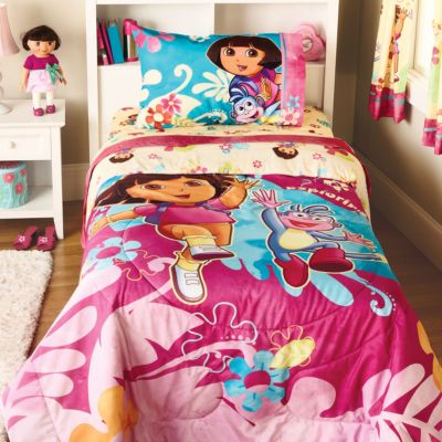 Dora Exploring Together Kids Bed Set