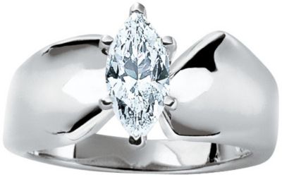 Save 30% Sterling Silver CZ Engagement Ring