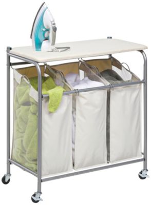 Honey Can Do Ironing Station with Built In Sorter