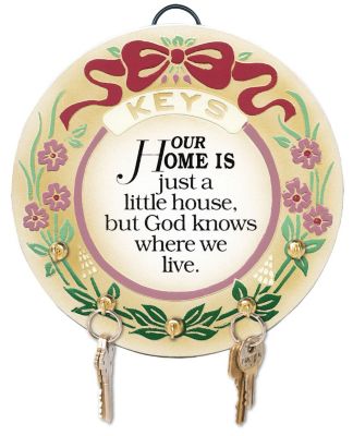 Our Home is Just a Little House Woodland Keyrack