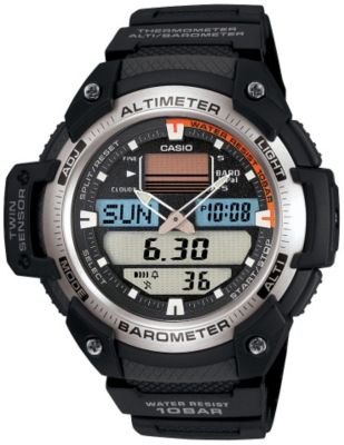 Casio Mens Black Multi Task Twin Sensors Watch