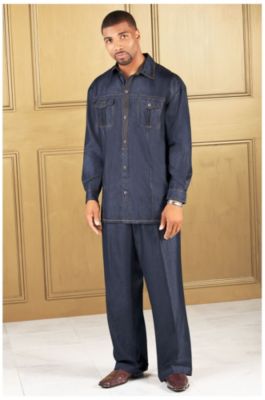 Steve Harvey Mens Denim Set