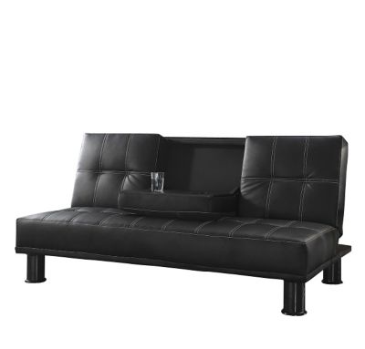 CLik Clak Domino Sofa Faux Leather-Black