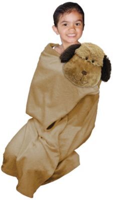 Pillow Pets Roll Up Throw- Puppy
