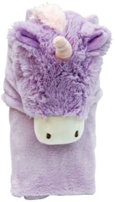 Pillow Pets Roll Up Throw- Unicorn