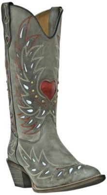 Botas Laredo Val estilo Western para mujeres, en gris