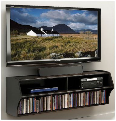 Wall Mounted A/V Console-Black