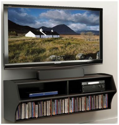 Wall Mounted A/V Console-Black
