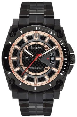 Bulova Men's Black Precisionist Watch