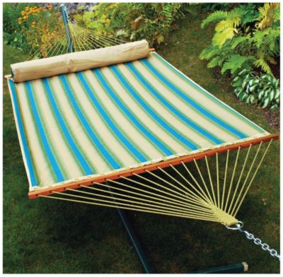 Reversible Quilted Hammock w/Stand