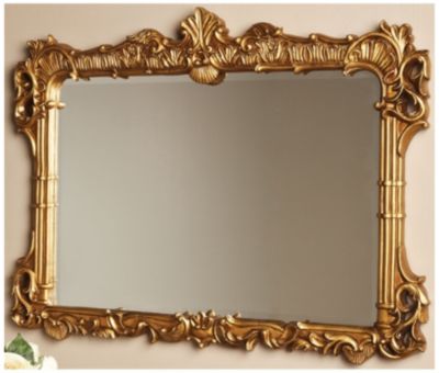 Mirror, Rectangular Scroll