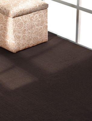 Rugby Solid Color 6x9 Rug - Chocolate