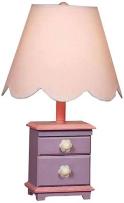 Table Lamp, Pink+Purple