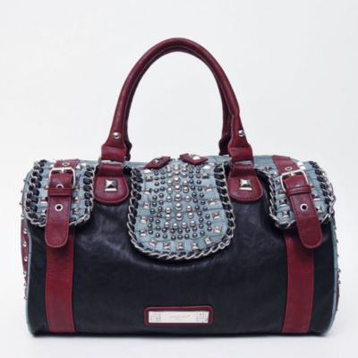 Nicole Lee Linear Stud Satchel