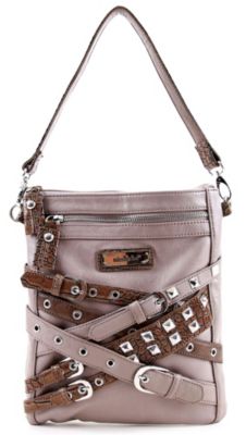 Save 30% Nicole Lee Buckle Trim Messenger Bag
