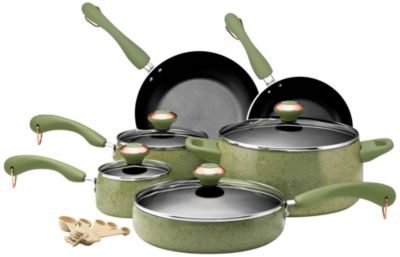Paula Deen 15pc Nonstick Porcelain Cookware Set