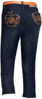 Apple Bottoms Women's 5 Pocket Belted Capri