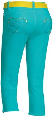 Apple Bottoms Women's 5 Pocket Belted Capri