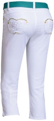 Apple Bottoms Women's 5 Pocket Belted Capri