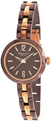 Kenneth Cole Ladies' Brown & Rose goldtone Watch